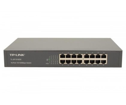 Switch TP-Link 16p TL-SF1016DS Rack (16x10/100Mbit)